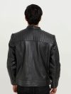 Bryant Black Moto Leather Jacket - Back