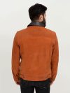 Nolan Brown Suede Shirt Leather Jacket - Back
