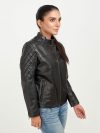 The Bella Quilted Biker Leather Jacket - Right